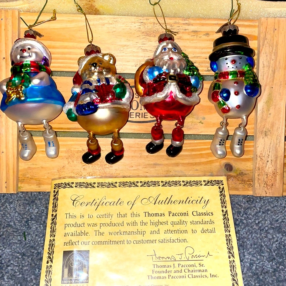 Glass Blown Christmas Tree Ornaments